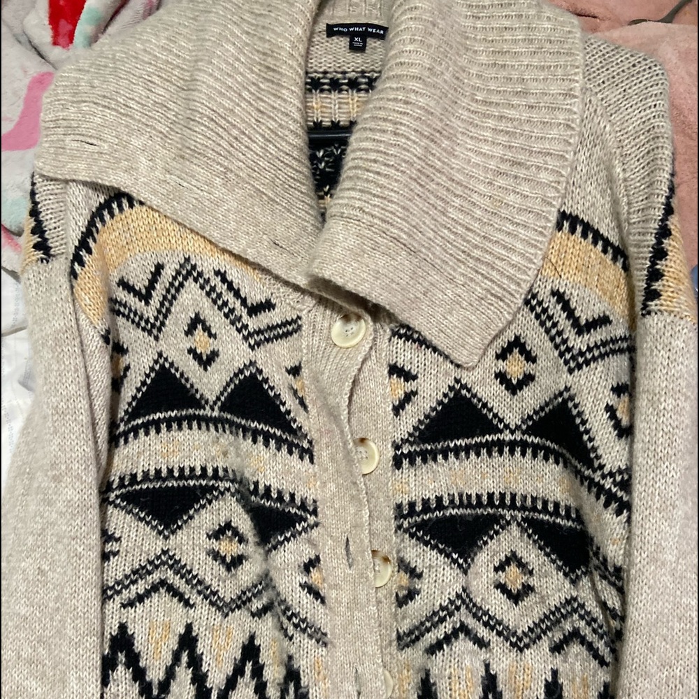 What We Wear Knit Button Up XL